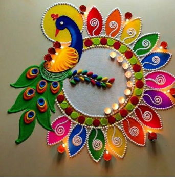 Rangoli Design for Janmashtami