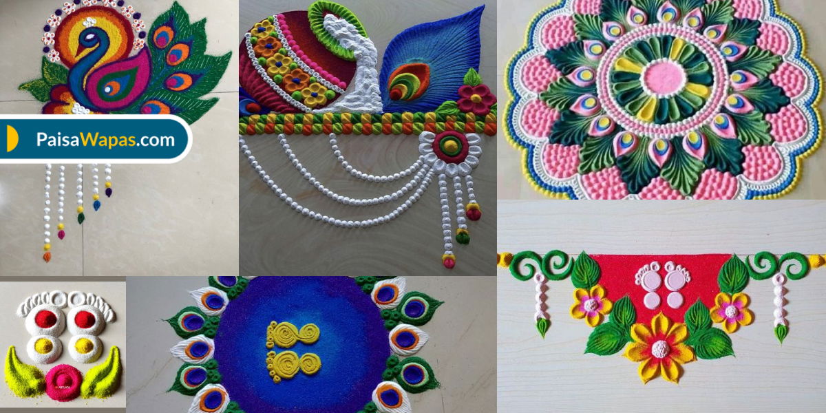 Easy Janmashtami Rangoli Designs