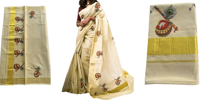 Kuthampully Kerala Cotton Saree