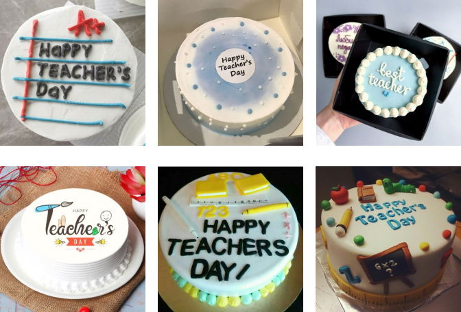 Happy Teachers Day Cake Design