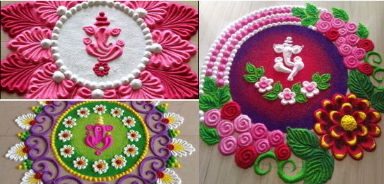 Ganesha Rangoli Designs