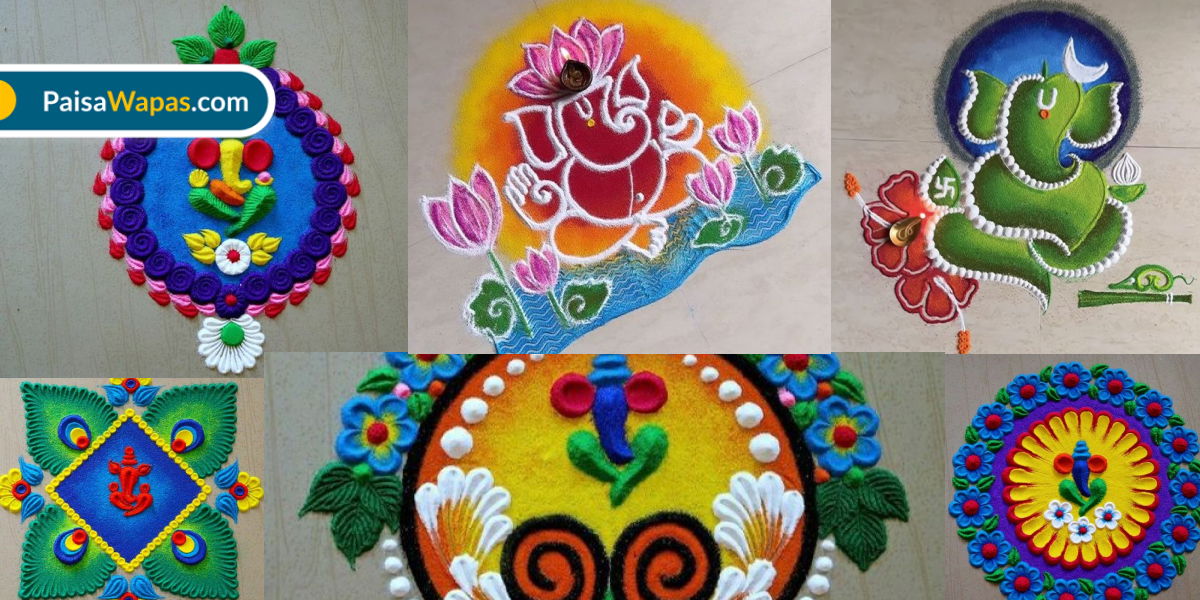 Best Ganapati Rangoli Designs