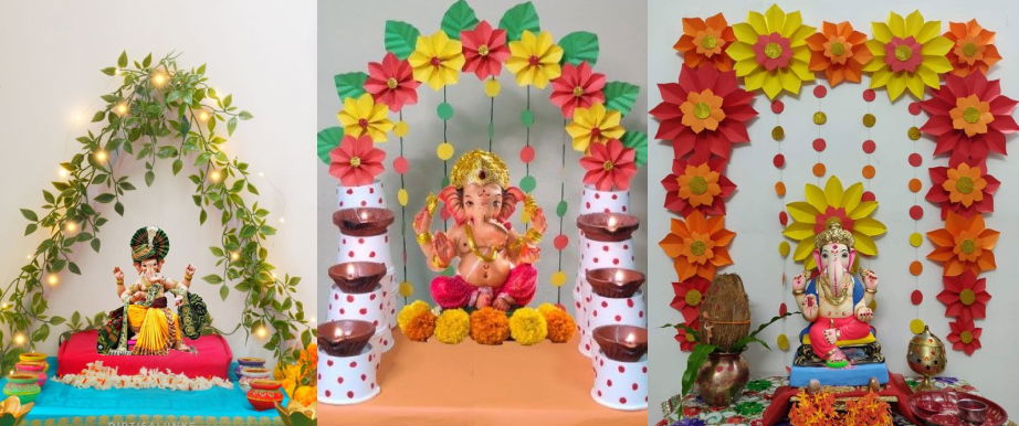 Ganapati Decoration ideas for Home
