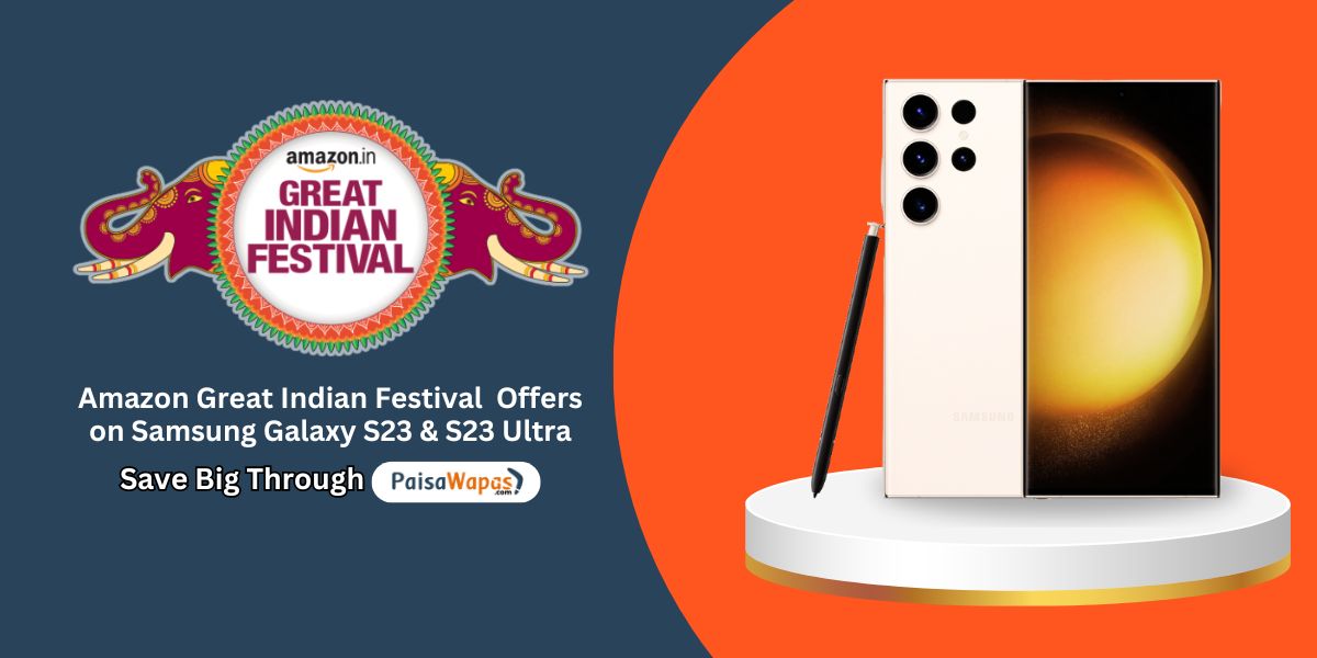 Amazon Great Indian Festival offers on samsung galaxy s23 ultra