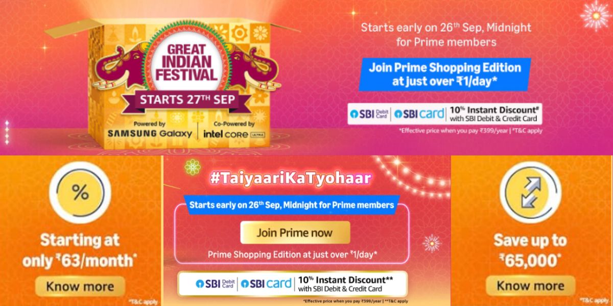 Amazon Great Indian Festival Sale offers