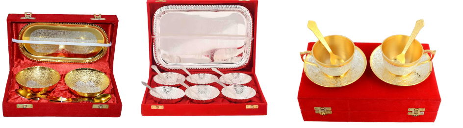 Silver and Gold Plated Gift Sets