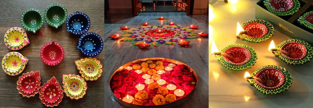 Diwali Diyas Decoration for Home