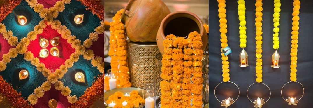 Diwali Flower Decoration for Home