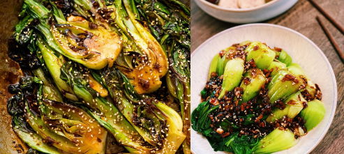 Stir-fried bok Choy with Garlic