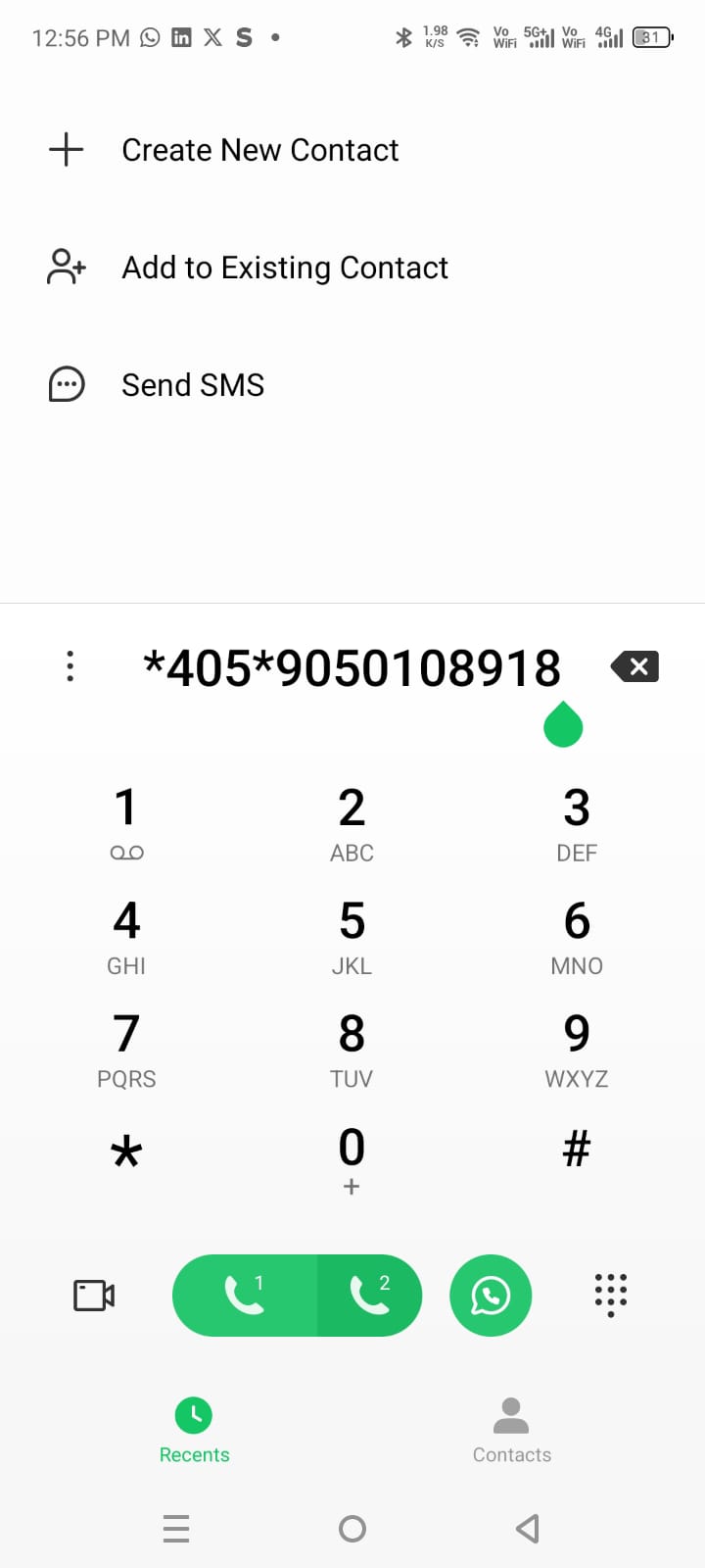 Code to forward a call when you’re busy or another call