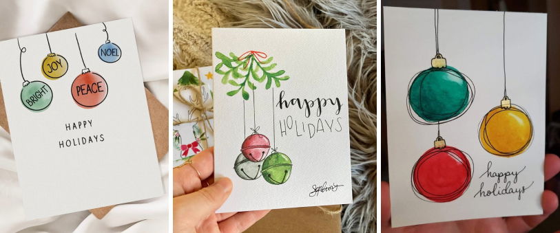 Handmade Happy Holiday Cards