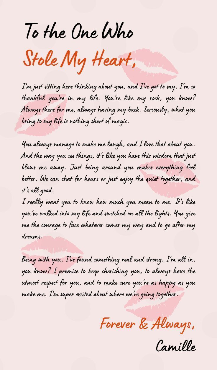 valentine's day letters