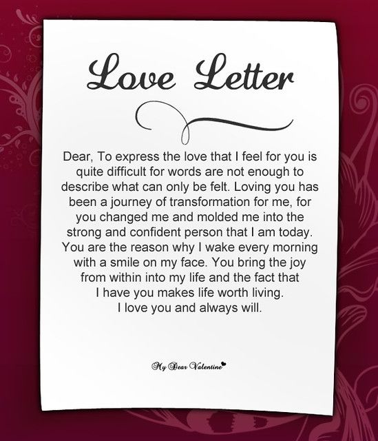 valentine's day letters