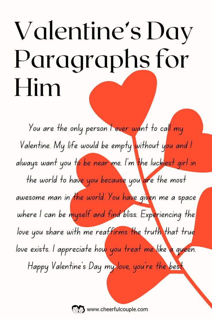 Valentine letter for Boyfriend