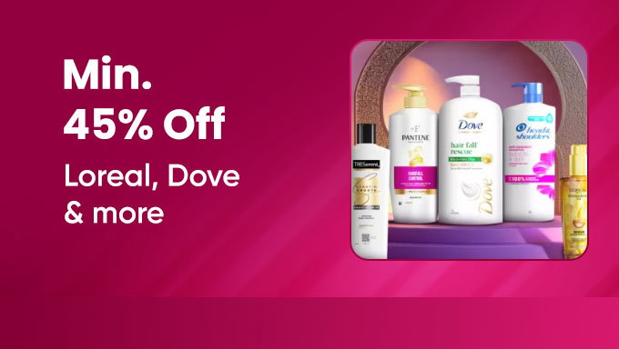 Min 45% Off On Shampoo