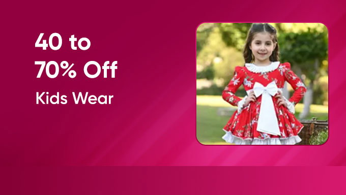 Kids Wear | 40% to 70% OFF on Kids Fashion