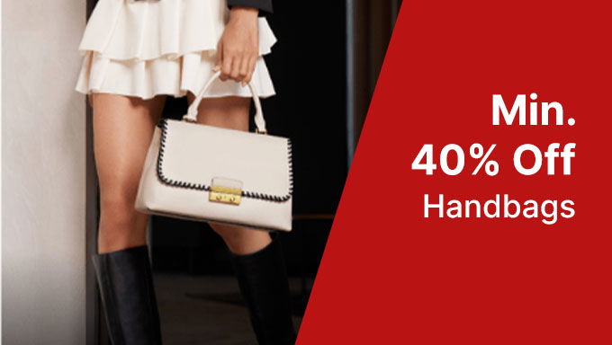 Min 40% Off On Handbags