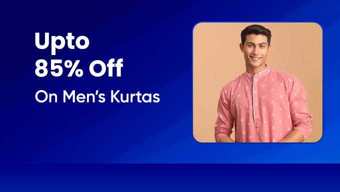 Upto 85% Off On Men's Kurtas