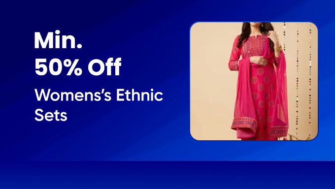 Min 50% Off On Women's Ethnic Sets