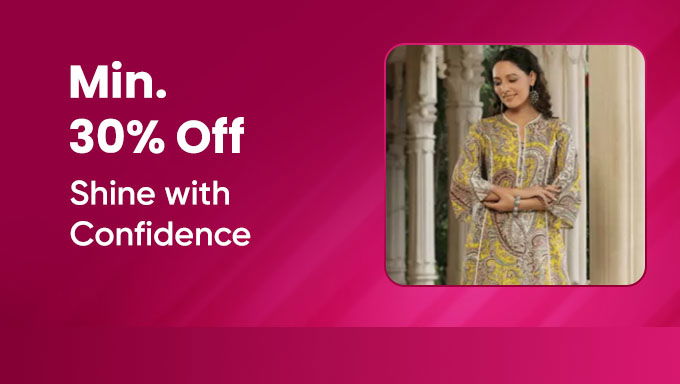 Min 30% Off On Ethnic Wear