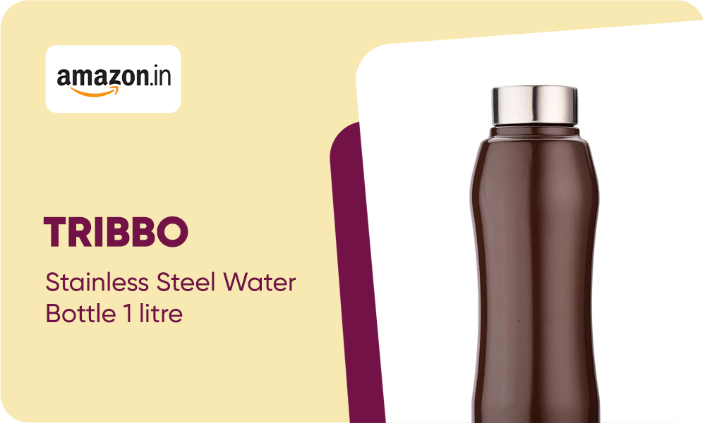 Buy Tribbo Stainless Steel Water Bottle 1 Litre