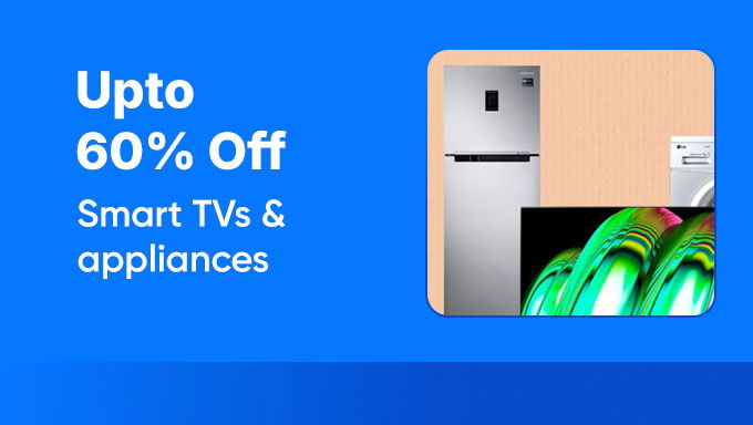 PRIME DAY | Upto 60% Off on TV & Appliances + 10% Off with Selected Bank Cards