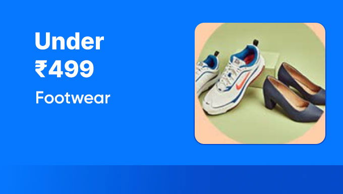 Upto 80% Off on Footwear + 10% Off with Selecetd Cards