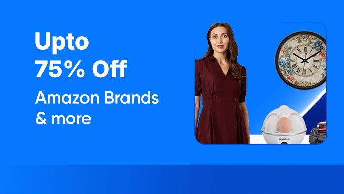 PRIME DAY | Upto 70% Off on Amazon Brands + 10% Off with Selected Bank Cards