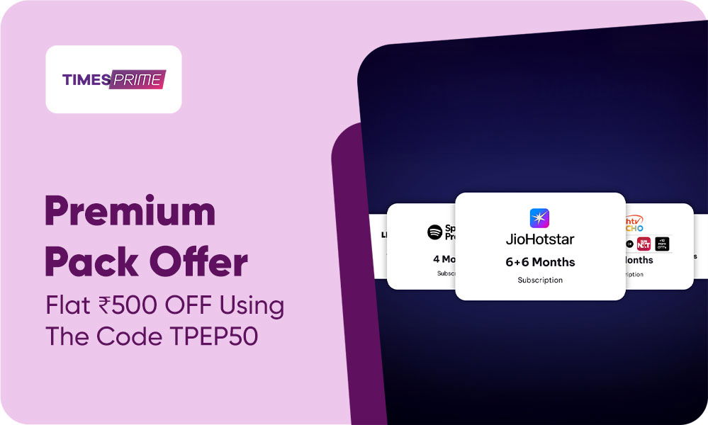  Premium Pack | 1-Year Times Prime Plan at ₹1299 & Get Flat ₹500 OFF