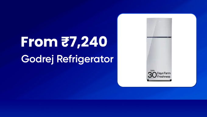 Godrej Refrigerator Starting From Rs.7240