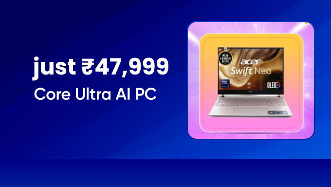 Acer Swift Neo OLED | Core Ultra AI PC | Just ₹47,999
