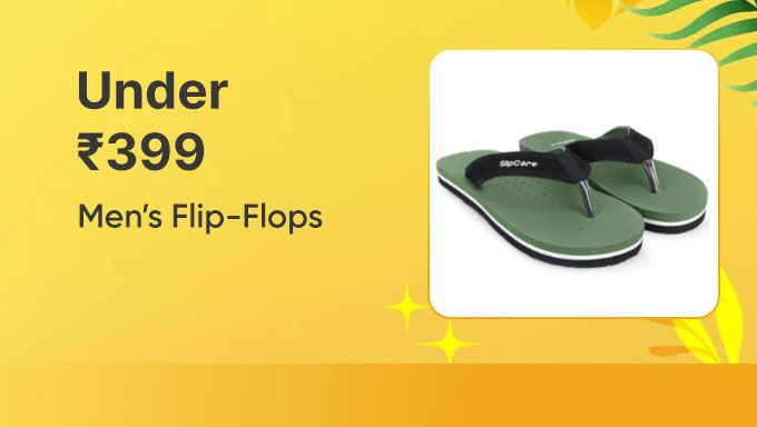 Men’s Flip-Flops | Stylish Comfort Under ₹399