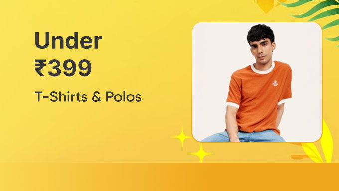 T-Shirts & Polos Under ₹399 | Stylish & Affordable