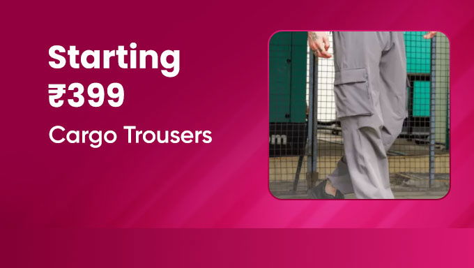 Trendy Cargo Trousers | Starting at ₹399 | Street-Ready Comfort & Style