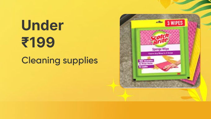 Cleaning Supplies Under ₹199 | Kitchen & Home Essentials