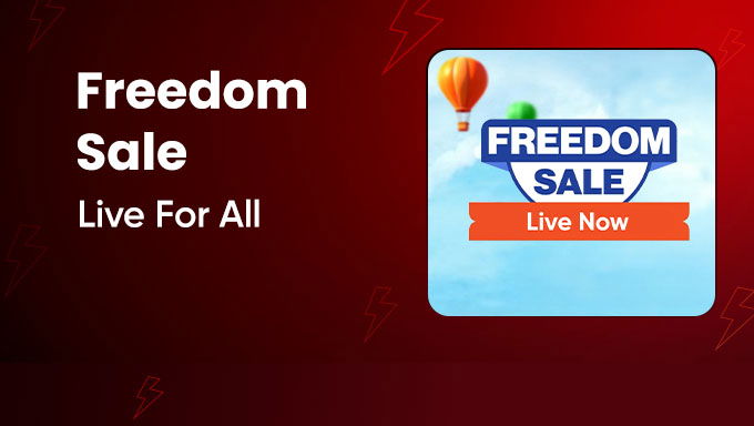 Flipkart Freedom Sale| Up to 80% OFF on Fashion, Electronics, Home & More