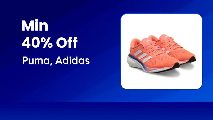 Top Sports Footwear | Puma, Adidas Shoes Minimum 40% Off