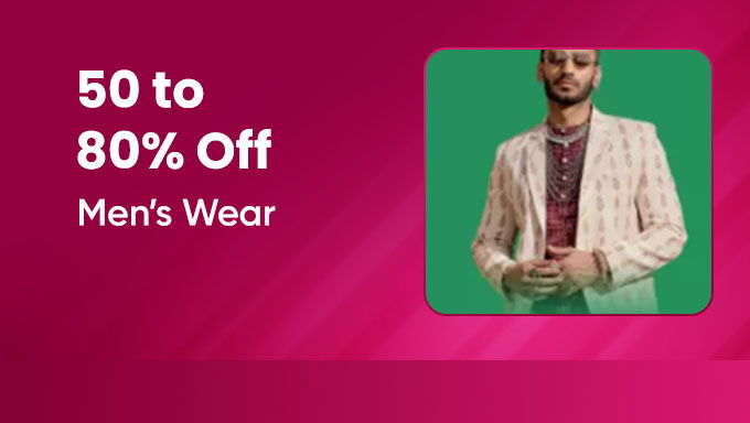50–80% Off | Men’s Wear Deals