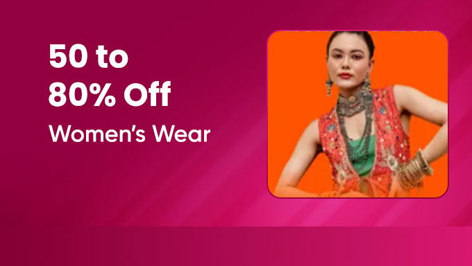 Flat 50–80% Off on Women’s Wear