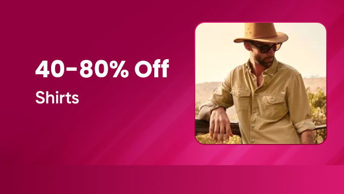 Shirts Sale | Flat 40–80% Off