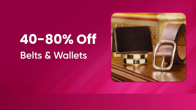 Belts & Wallets | 40–80% Off | Limited Time Offer