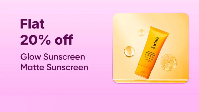 Shield Your Skin | Flat 20% Off on Foxtale Sunscreens