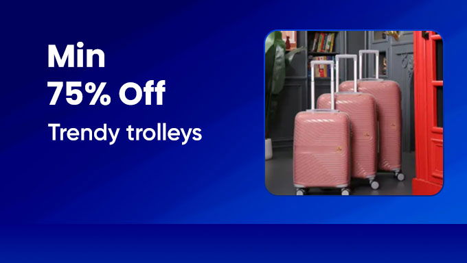 Minimum 75% Off | Trendy Trolleys
