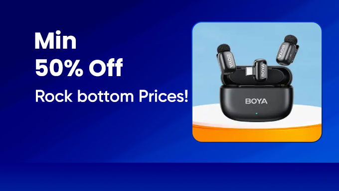 Minimum 50% Off | Rock Bottom Prices on BOYA Audio Gear