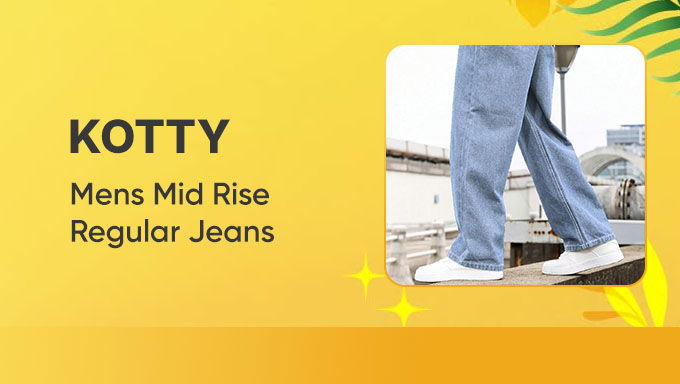 KOTTY | Men’s Mid Rise Regular Jeans | Amazon