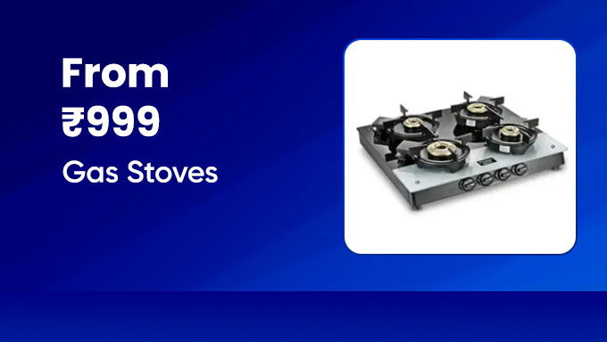 Gas Stoves From ₹999 | Cook Smart & Save