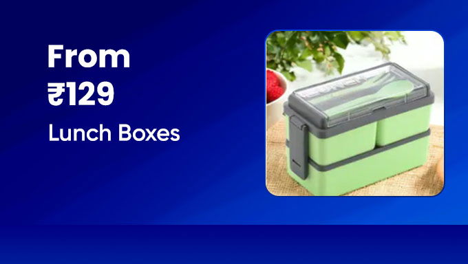 Lunch Boxes From ₹129 | Stylish & Convenient