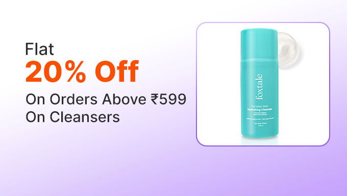 Foxtale Top Selling Cleansers | Avail Flat 20% Off On 599 & More 