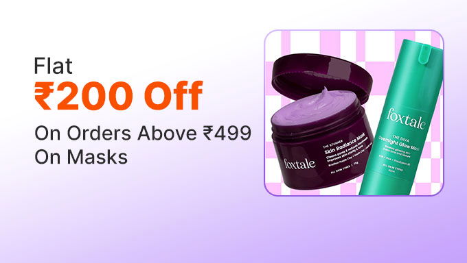 Flat ₹200 Off on Masks | Glow More, Pay Less 