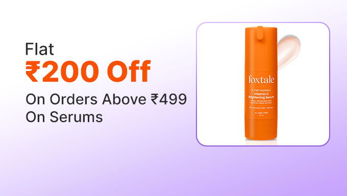 Best Selling Serums | Avail Flat Rs.200 Off On 499 & Above